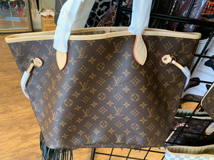 Fashion leather trim brown L bag  tote handbag purse shopper - Sassy Shelby's