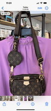 Load image into Gallery viewer, Fashion Leather trim Guitar strap handbag 3pc set  crossbody shoulder bag handbag purse - Sassy Shelby&#39;s