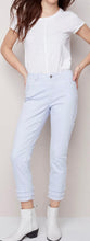 Load image into Gallery viewer, Frayed Hem Cropped Twill Pants - Lilac Charlie B