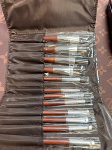 Fashion set cosmetics  application brush set with bag tote handbag travel - Sassy Shelby's