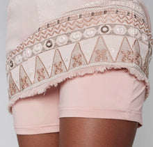 Load image into Gallery viewer, Charlie B Embroidered Hem Twill Skort - Pearl